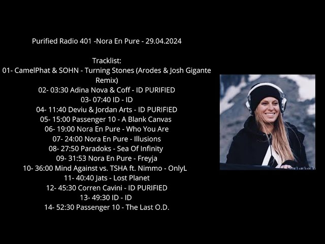 Purified Radio 401 - Nora En Pure - 29.04.2024 class=