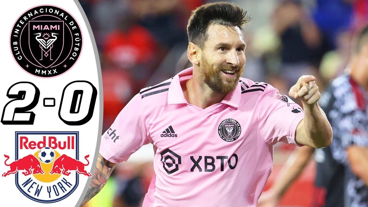 MESSI GENIAL GOAL 🔥 Inter Miami vs New York Red Bulls 2-0 | All Goals ...
