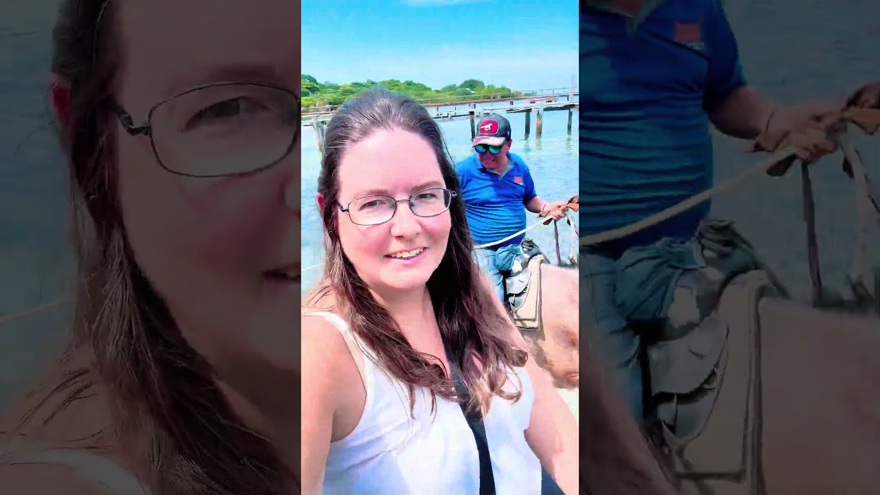 My mom’s Roatán horseback-riding dream came true 🐴🌊 #roatan #cruise #cruiselife #cruisetour