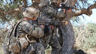 Soldiers Flanking Maneuver Fire Cover - XCTC