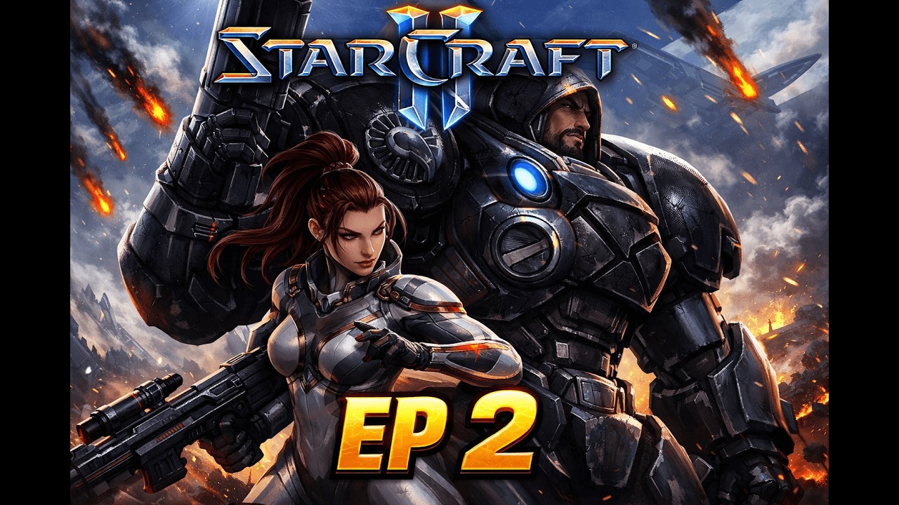 StarCraft II Zerg campaign Hard mode ep 2 - The dominion attacked us