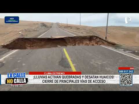 Rains activate ravines and trigger mudslides in several areas
