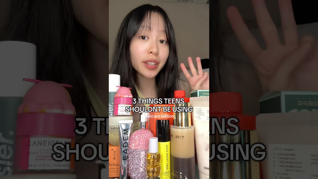 3 things teens shouldnt be doing in their skincare routine, these are just my sugestions :)