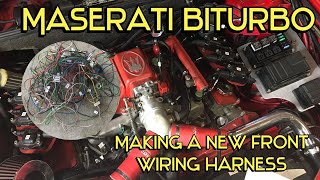 Maserati Biturbo Progress Update - remove old wiring harness and make my own replacement. Maserati Biturbo Rebuild Progress Update