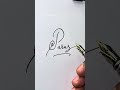 Signature style of letter P #signature #howtodraw #calligraphy #handwriting #art