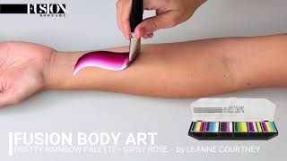 Fusion Body Art Palette Swatches | Leanne's Pretty Rainbow