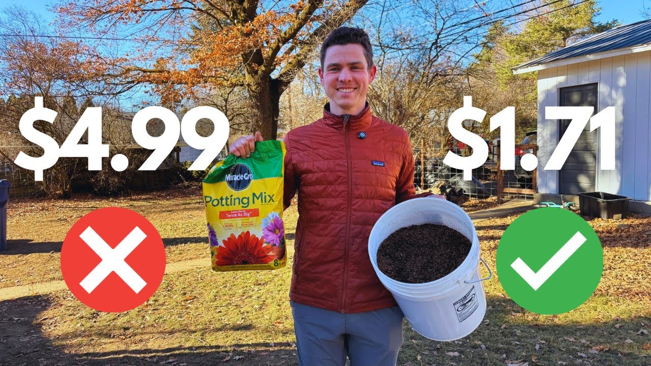 Make Your Own Potting Mix and Save Big $$$ - YouTube