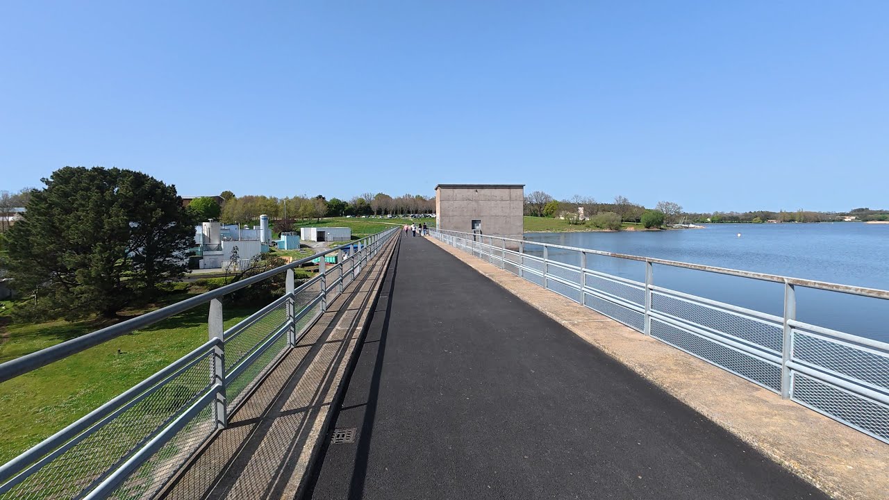 [4K] Promenade, La Roche-sur-Yon - Parc Rivoli - Barrage de Moulin Papon - Centre Nautique Yonnais