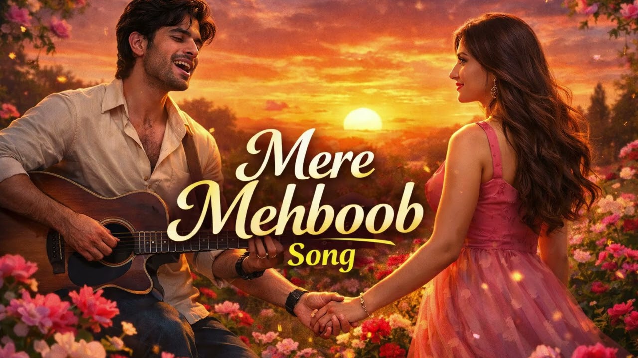 MERE MEHBOOB | soulful hindi song | romantic garden song |sunset love song | lover singing |soulmate