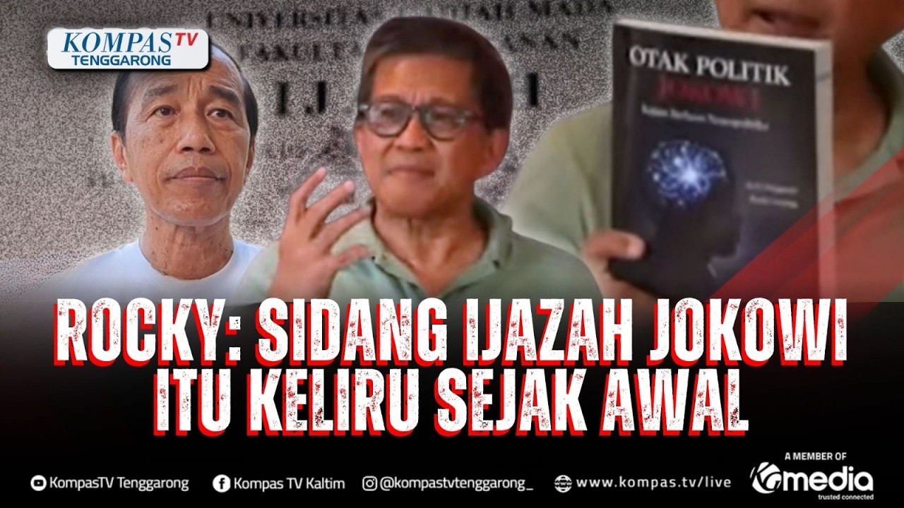 Rocky Gerung Menilai Sidang Ijazah Jokowi Itu Keliru Sejak Awal, Ini Alasannya