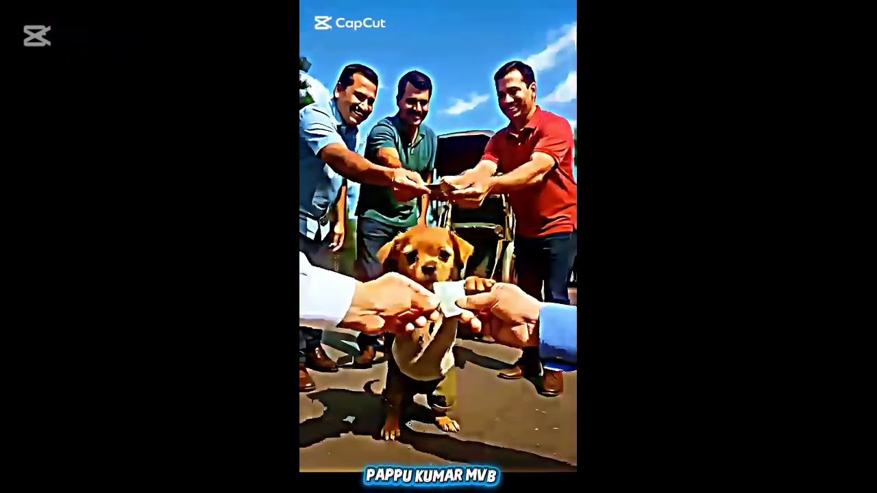 The cute Poor puppy hadn't cash for sharee so, rich puppies teasing him