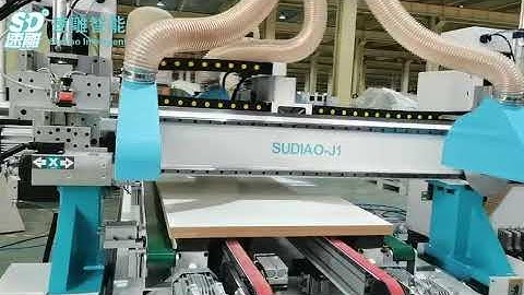 Through type wooden door four-side saw cnc machine J1