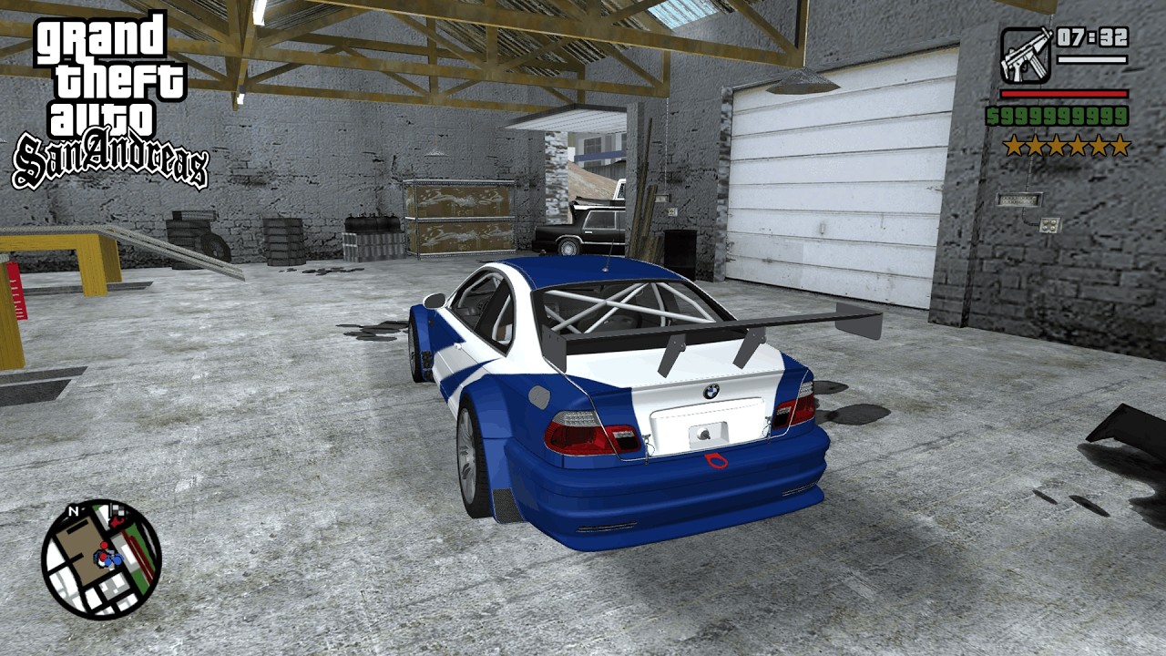 6 Star MOST WANTED Level Rampage! (BMW M3 GTR) | GTA San Andreas