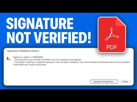 How to Fix Signature Not Verified in PDF on Adobe Actobat Reader