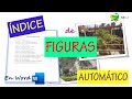 ÍNDICE de FIGURAS Automático (Con Hipervínculos) EN UN TRABAJO MONOGRÁFICO - WORD