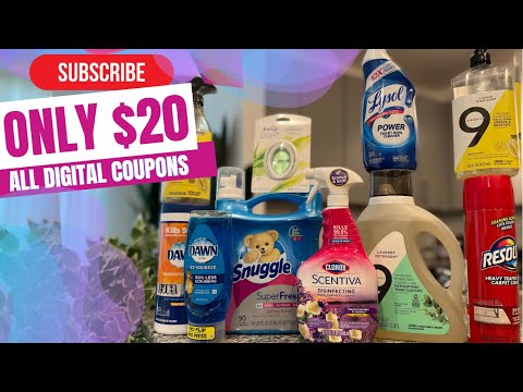 TARGET COUPONING | ALL DIGITAL COUPONS | LAUNDRY & CLEANING SHOP WITH ME