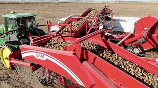 Idaho Potato Harvest Featuring NEW Spudnik 6740 Combine with Holding Tank |  Holm Farms Roberts, ID