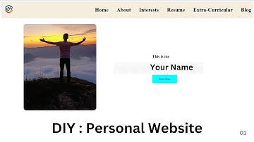 How to Make a Personal Website: HTML & CSS Tutorial | Header & Body Design