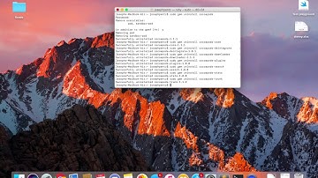 Install and Uninstall Cocoapods and AlamoFire