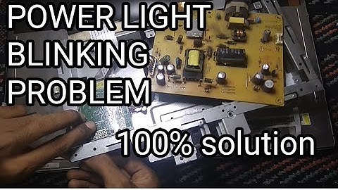 dell 19inch monitor power light blinking problem 100% solve