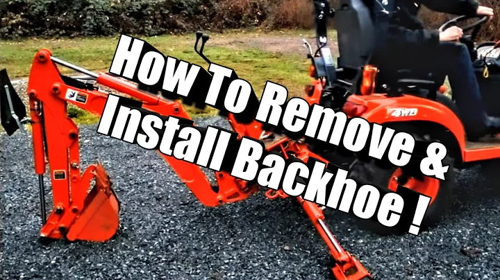 Kubota  BX23S Tractor how to remove & install Backhoe !
