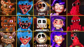 Poppy Playtime Chapter 5 All Jumpscares Vs Minecraft Vs Garrys Mod