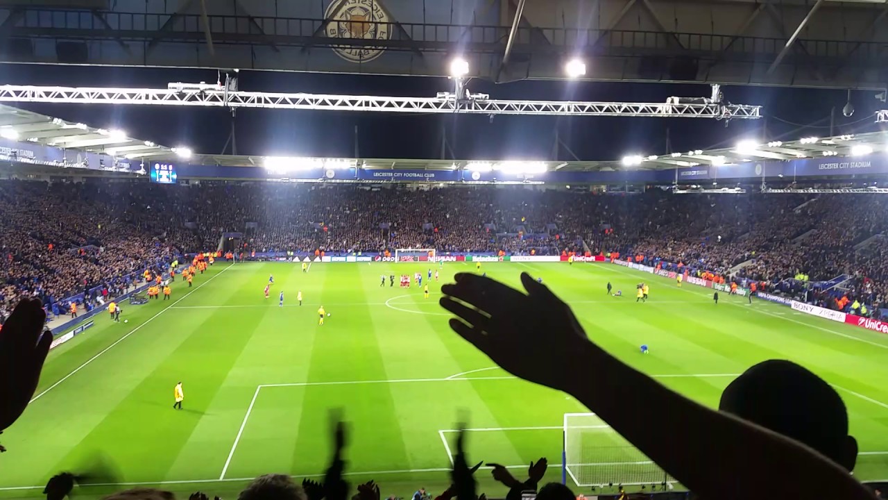 LEICESTER FANS SING I'M LEICESTER TILL I DIE VS ATHLETICO ...