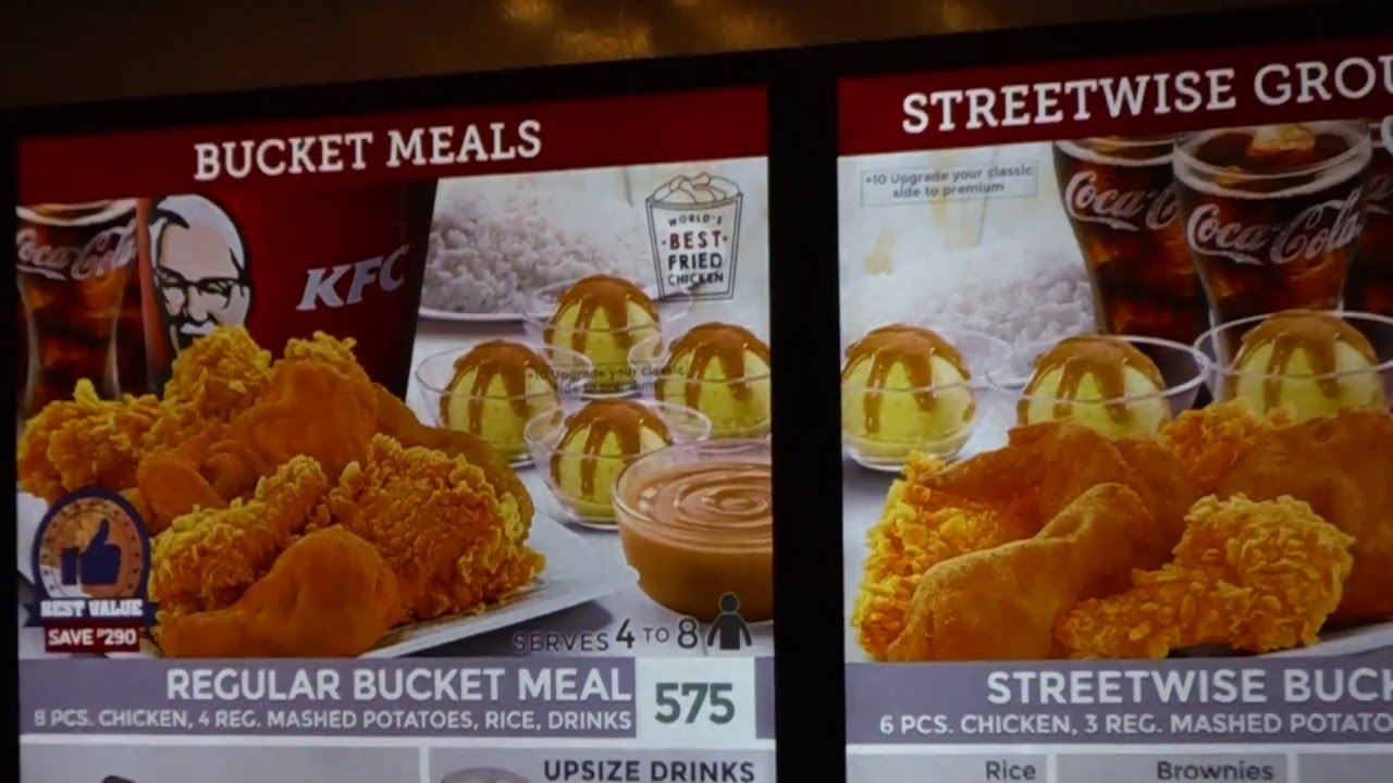 KFC Kentucky Fried Chicken Menu in the Philippines - YouTube