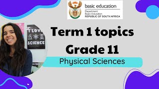 Grade 11 Physical Sciences Term 1 topics: Physics grade 11 Profile
