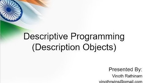 UFT(QTP) Tutorials - 20. Descriptive Programming in UFT | Part 2