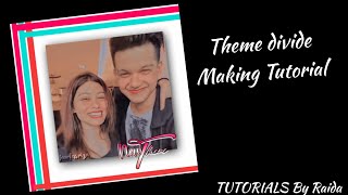 Theme divider making Tutorial| How to make a theme divider| Tutorials By Raida ❤️