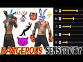 FREE FIRE DANGEROUS SENSITIVITY FOR ONLY HEADSHOT GAMEPLAY 100%4g 6g RAM MOBILES #freefie#viralvideo