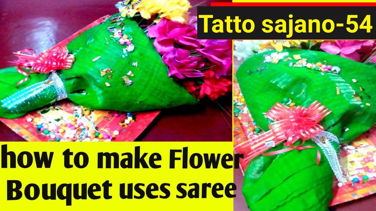 💐🌷 flower design saree packing/new style saree packing/bengali wedding tray decoration/totto