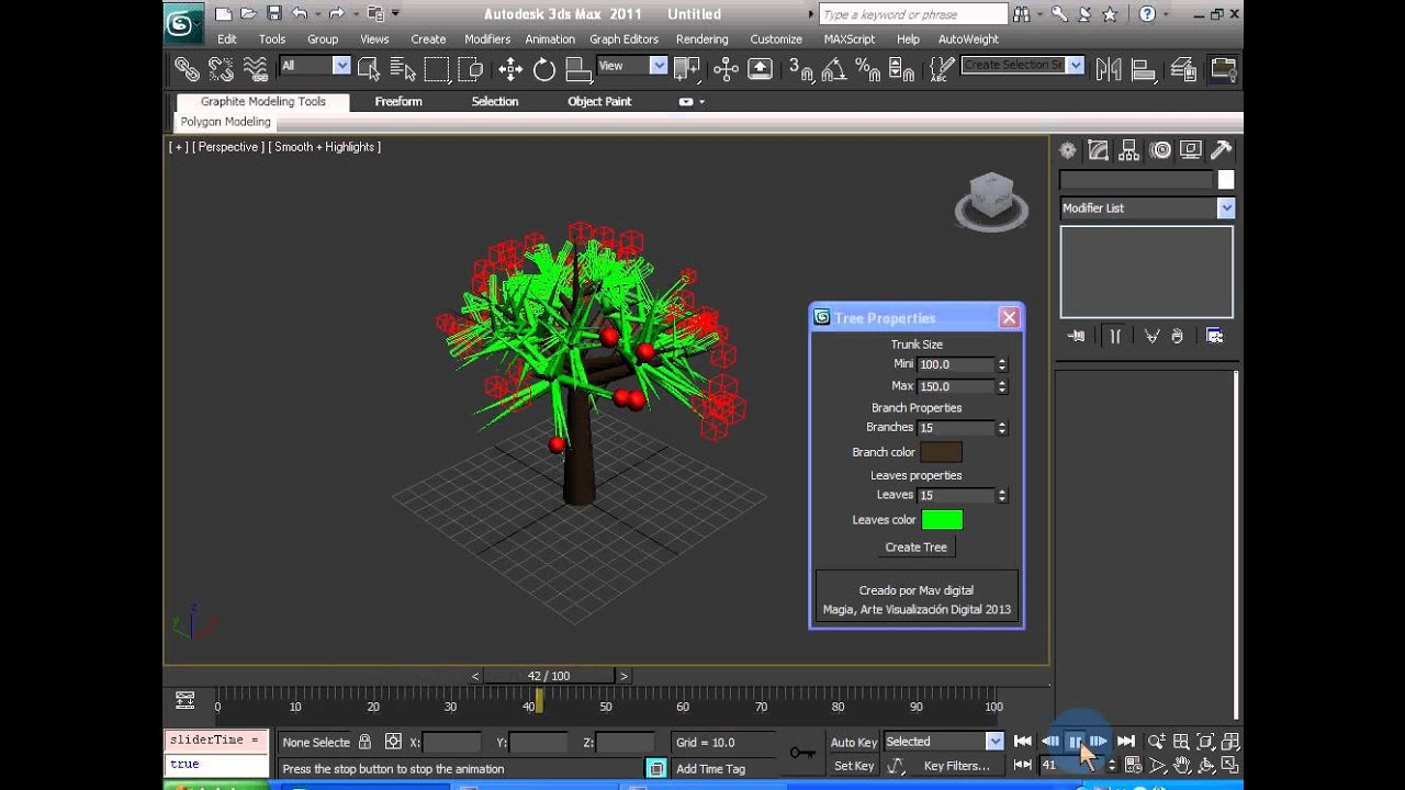 Tutorial Script Crear un árbol animado para 3ds max - YouTube