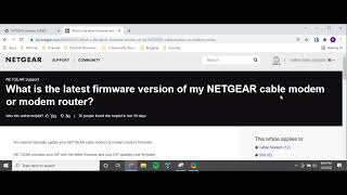 How to check what version of firmware your modem has