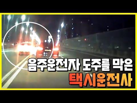 음주운전자 도주를 막은 택시 <strong>운전사</strong>..&amp;quot;음주운전은 못 참지!!!&amp;quot;