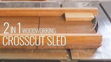 2 in 1 Woodworking Crosscut Sled