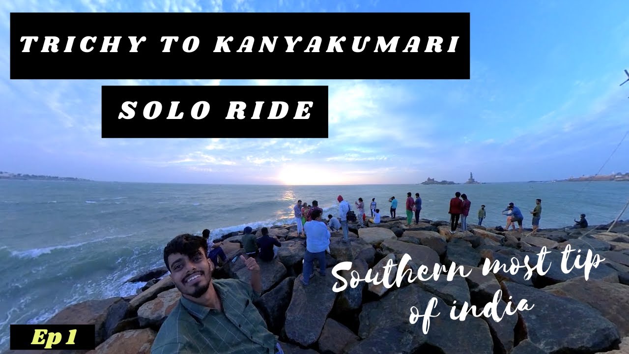 Trichy to Kanyakumari | Solo ride | 390km | Shot on Insta360 one R - Ep 1