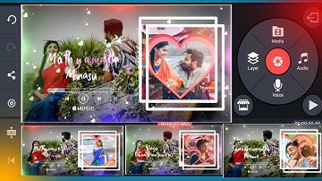 How to Create New Slideshow Lyrical Whatsapp Status Video Editing In Kinemaster Telugu 2021 || Bobby