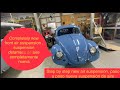 1957 VW Oval Beetle front air suspension complete re-do, suspension de aire delantera rediseñada