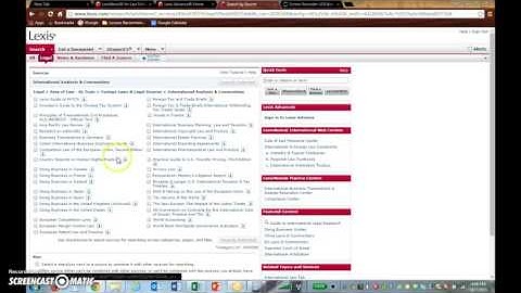 using Lexis.com - navigation