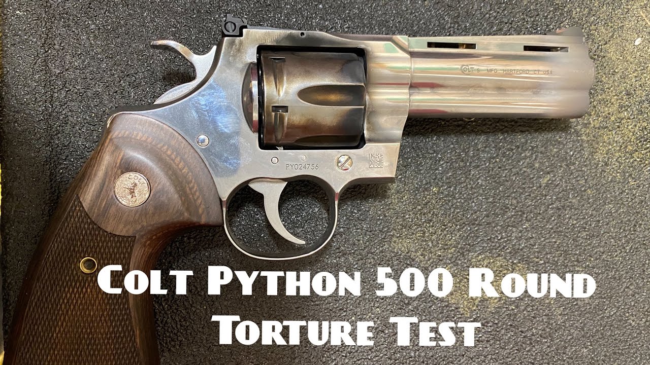 Испытание на пытки с использованием Colt Python 500: 45 минут