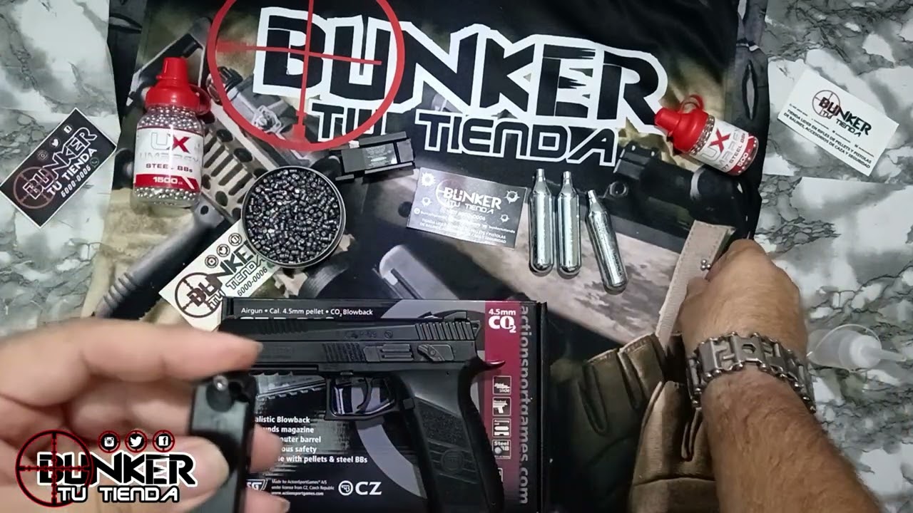 CZ P-09, 4.5, BALÍN & PELLETS, BLOWBACK