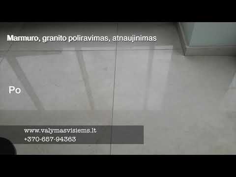 Video: Kaip poliruojamas marmuras