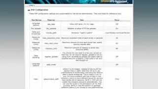 Cpanel PHP configuration