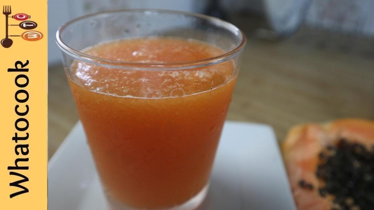 How To Make Papaya/Paw Paw Fruit Juice BringDrinkz www.WhaTooCook