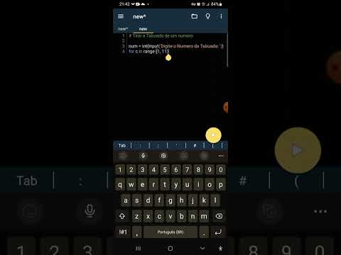 Tabuada em Python.