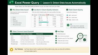 Excel Power Query - Lesson 5 (Detect data issues)