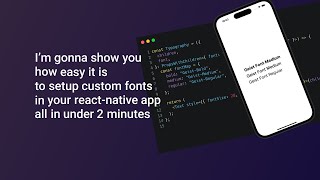 How to add React Native Custom Fonts in under 2 minutes