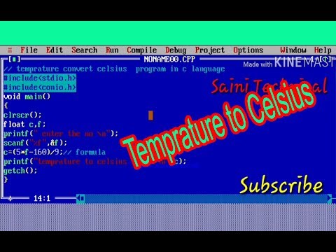 convert temperature to celsius  fahrenheit in c program formula